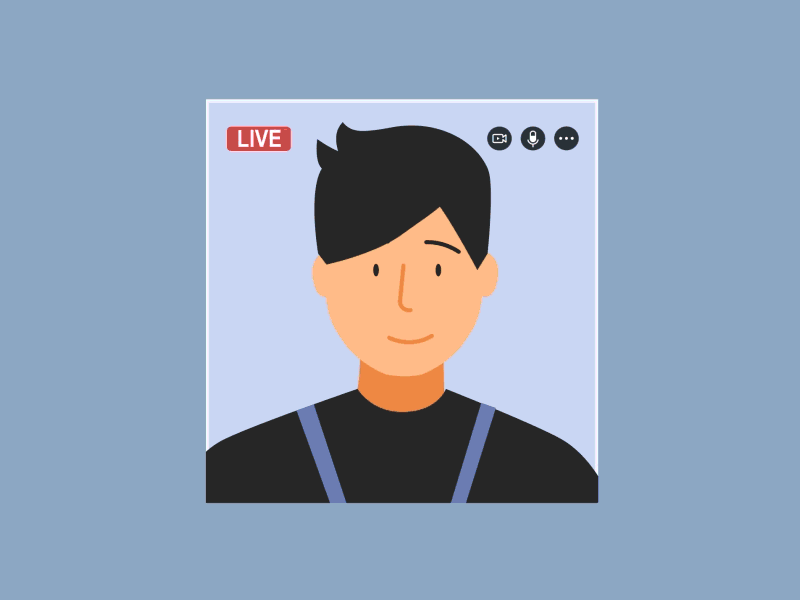 Connecting with person GIF